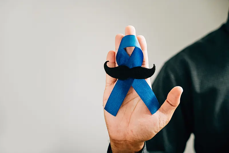 Prostate cancer awareness ribbon