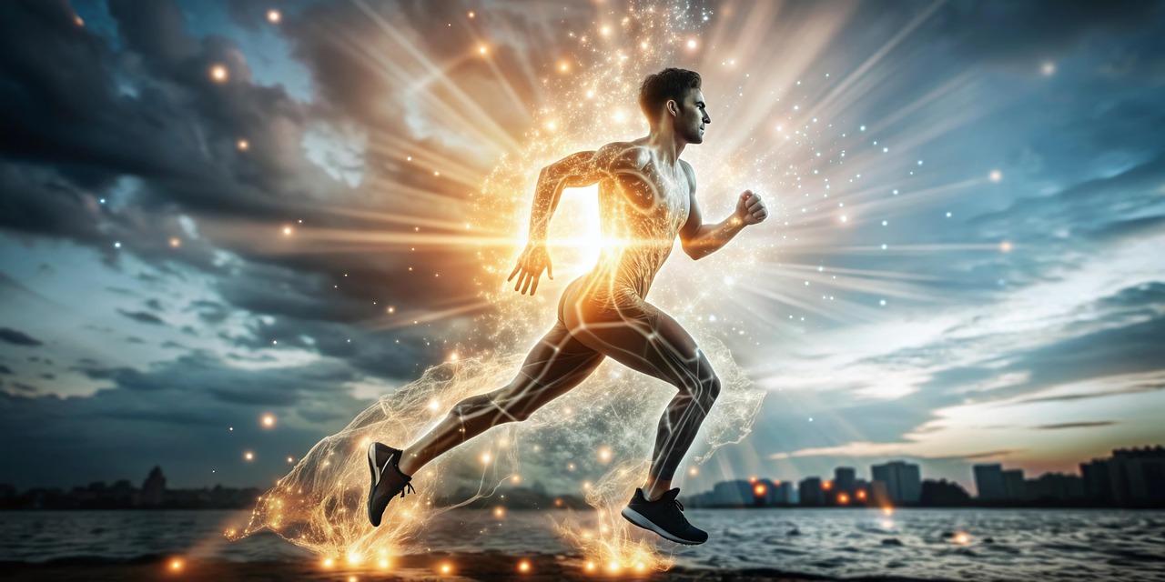 AI Generated Man Feeling The Peptide Therapy Benefits from PracticeRX